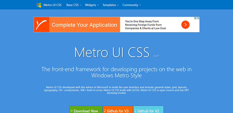 12/20 Best Responsive CSS Frameworks – METRO UI