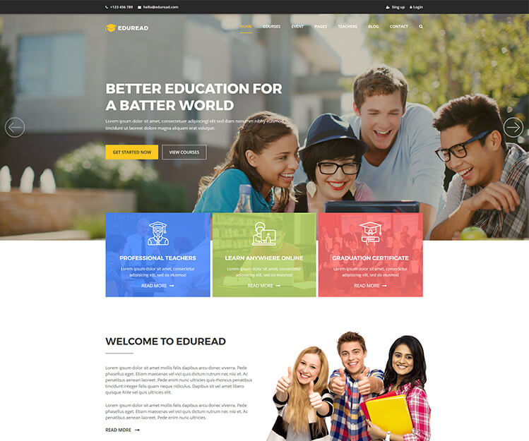 EduRead - Education HTML5 Template