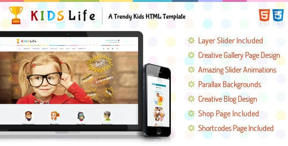 10 Best Kids HTML Website Templates - KIDS Life