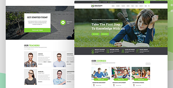 2 / Top 10 WordPress Themes for Education : Eduvision – Ultimate Education WordPress Theme 