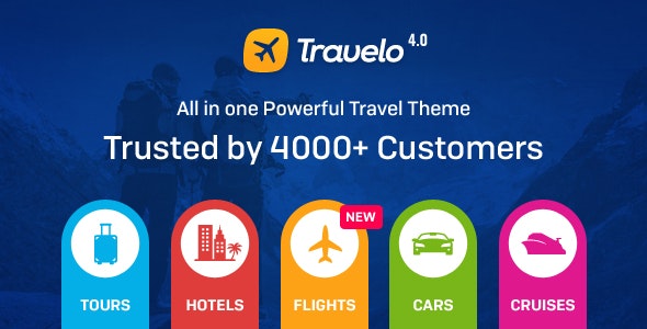 6 / 10 Best Travel Website WordPress Themes : Travelo -¬ Travel/Tour Booking Responsive WordPress Theme