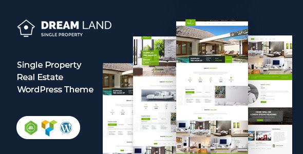 DREAM LAND- Single Property Real Estate WordPress Theme - Real Estate WordPress