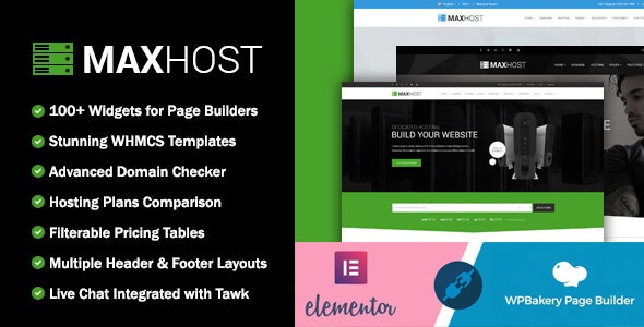 Best Hosting Themes - MaxHost Web Hosting and WHMCS WordPress Theme